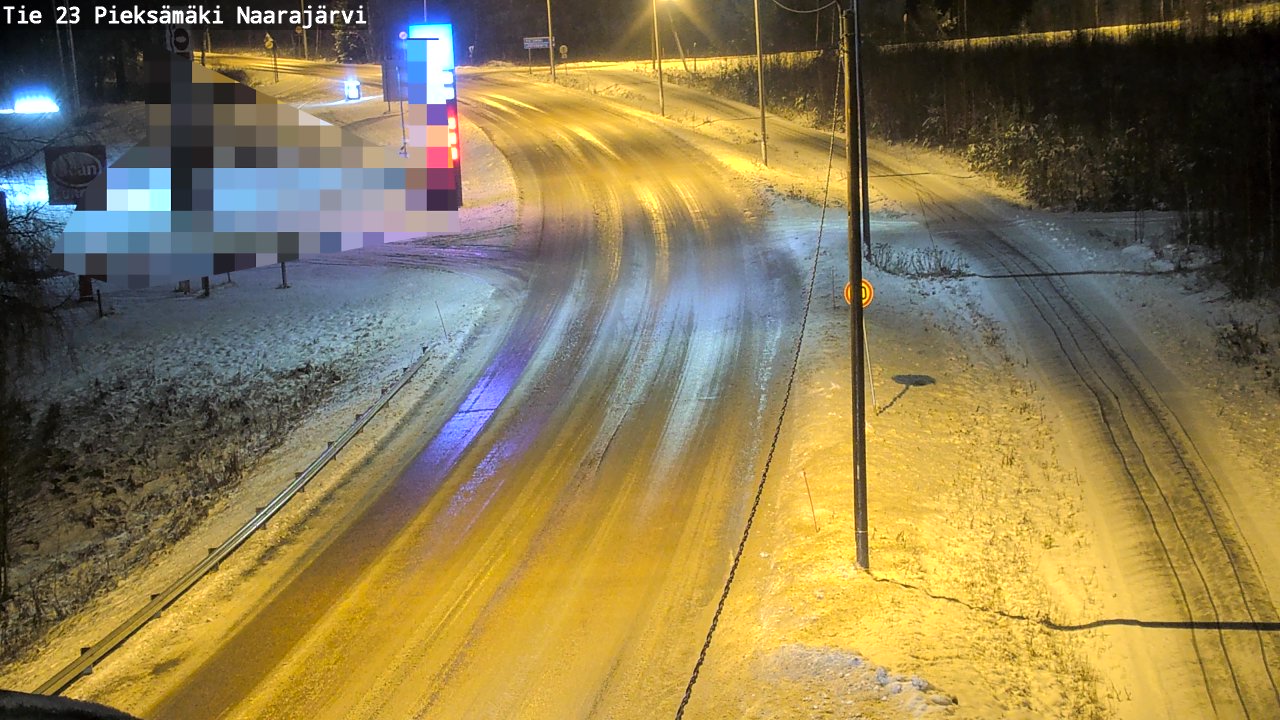 Weather Camera Image Väg 23 Pieksämäki, Naarajärvi, Pieksämäki, Etelä-Savo