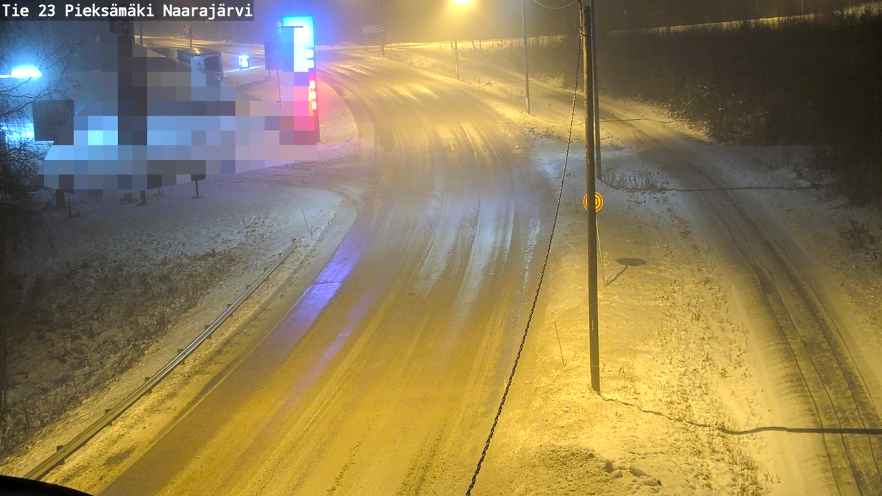 Weather Camera Image Väg 23 Pieksämäki, Naarajärvi, Pieksämäki, Etelä-Savo
