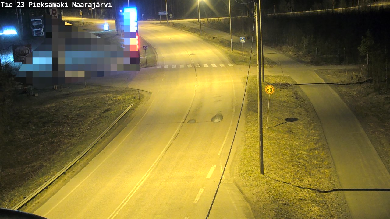 Weather Camera Image Road 23 Pieksämäki, Naarajärvi, Pieksämäki, Etelä-Savo
