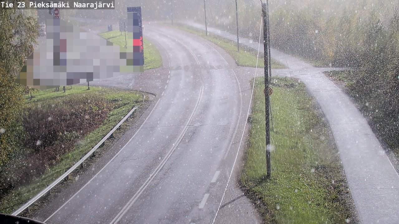 Weather Camera Image Väg 23 Pieksämäki, Naarajärvi, Pieksämäki, Etelä-Savo