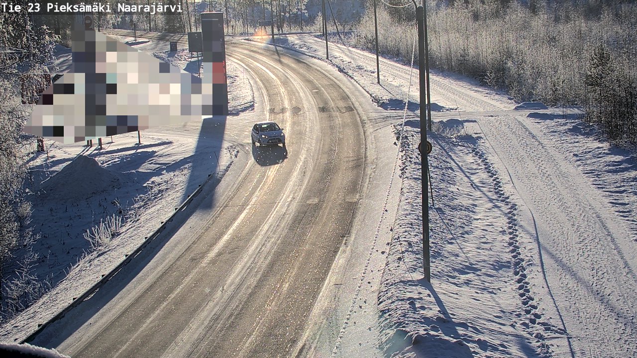 Weather Camera Image Road 23 Pieksämäki, Naarajärvi, Pieksämäki, Etelä-Savo