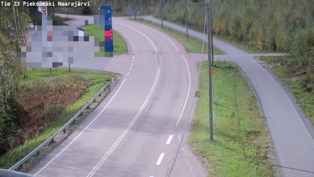 Weather Camera Image Väg 23 Pieksämäki, Naarajärvi, Pieksämäki, Etelä-Savo
