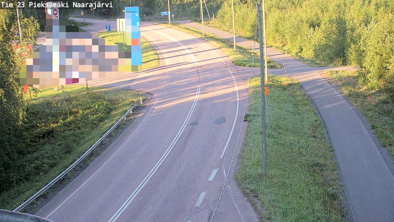 Weather Camera Image Väg 23 Pieksämäki, Naarajärvi, Pieksämäki, Etelä-Savo
