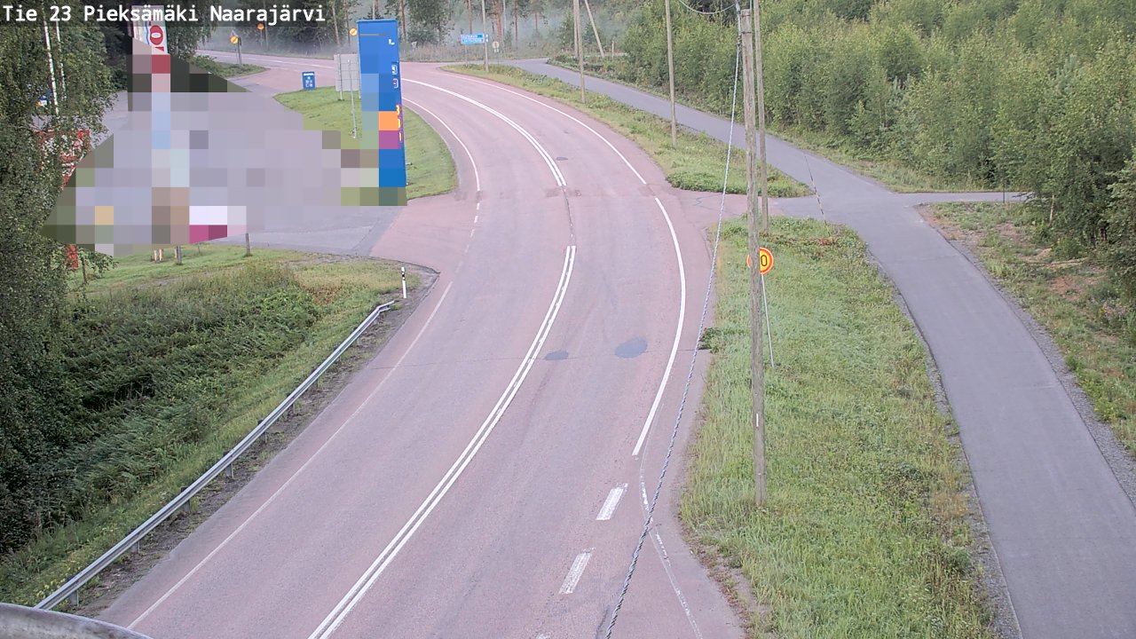 Weather Camera Image Väg 23 Pieksämäki, Naarajärvi, Pieksämäki, Etelä-Savo