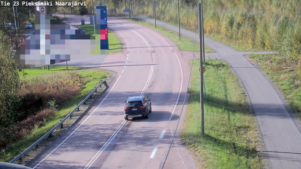 Weather Camera Image Väg 23 Pieksämäki, Naarajärvi, Pieksämäki, Etelä-Savo
