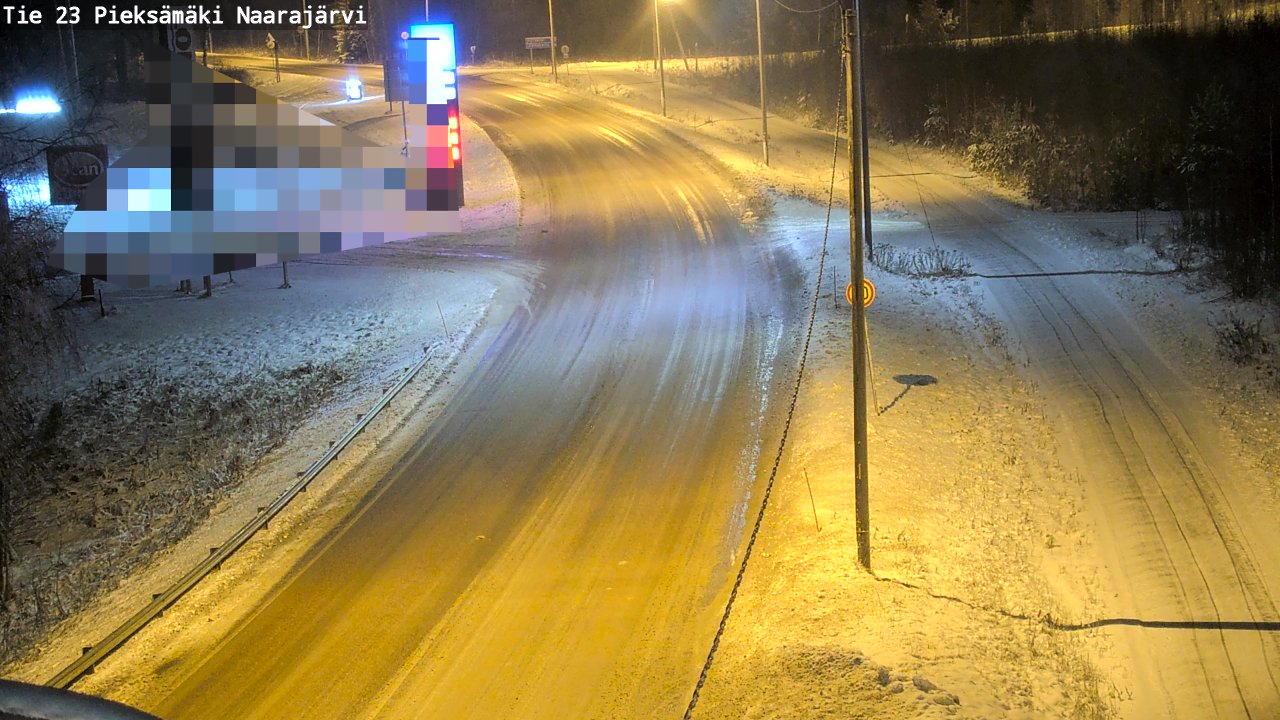 Weather Camera Image Väg 23 Pieksämäki, Naarajärvi, Pieksämäki, Etelä-Savo