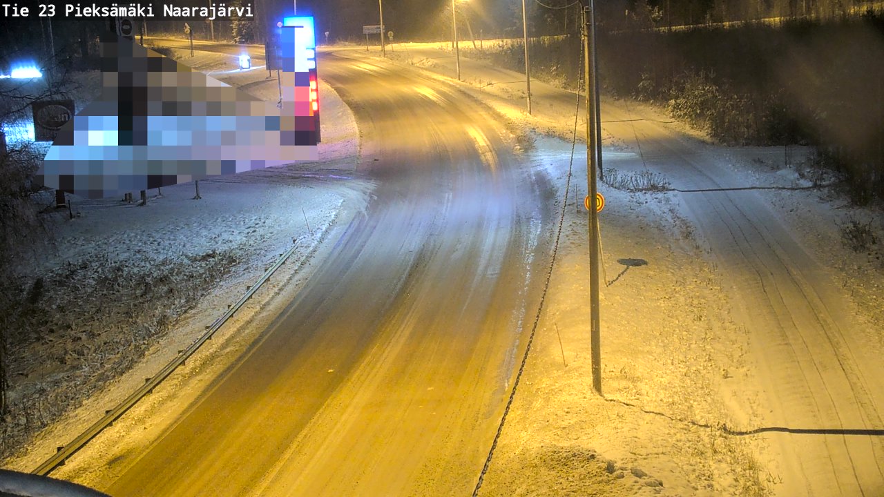 Weather Camera Image Väg 23 Pieksämäki, Naarajärvi, Pieksämäki, Etelä-Savo