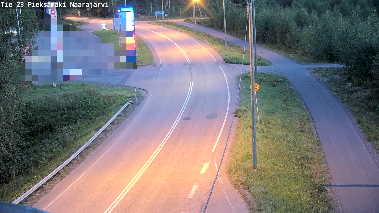 Weather Camera Image Väg 23 Pieksämäki, Naarajärvi, Pieksämäki, Etelä-Savo