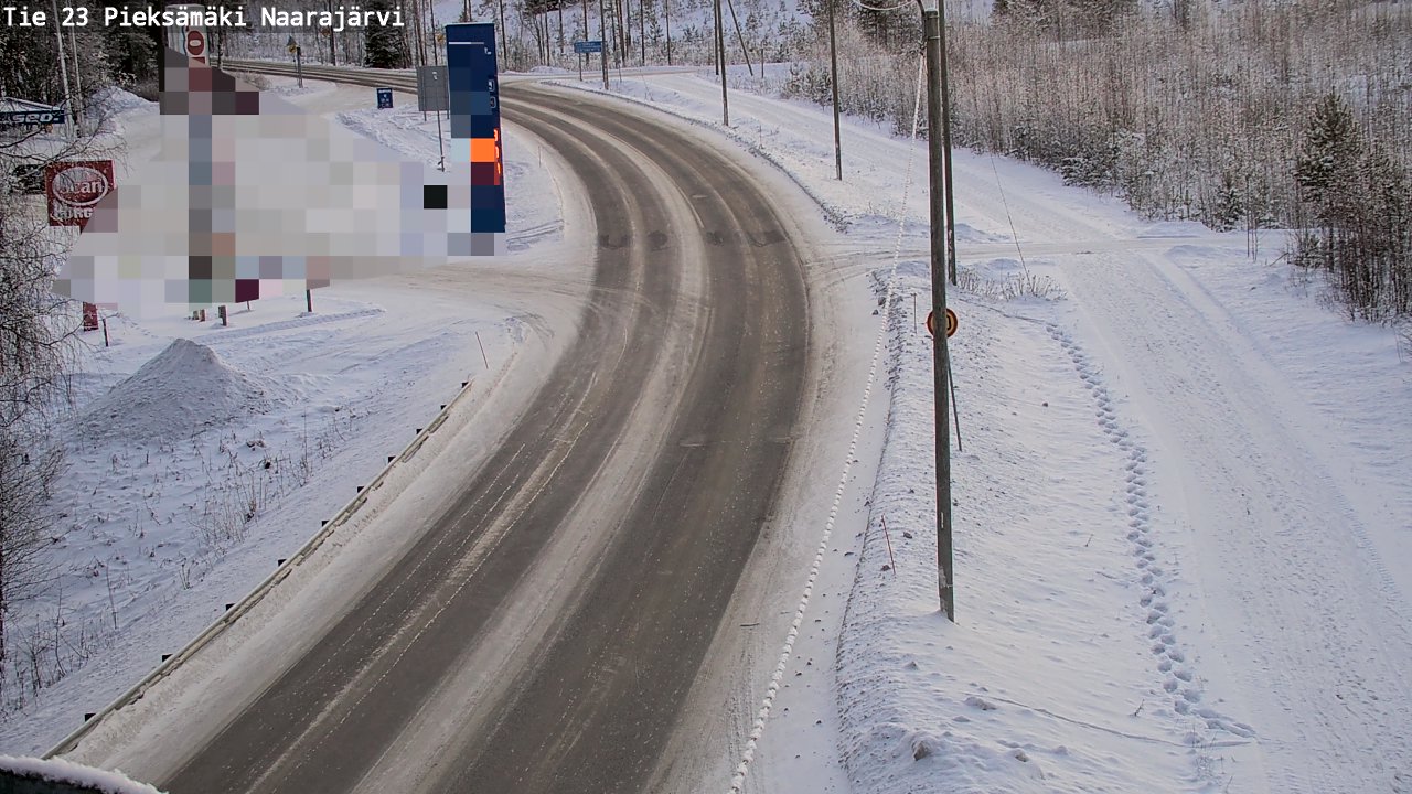 Weather Camera Image Väg 23 Pieksämäki, Naarajärvi, Pieksämäki, Etelä-Savo