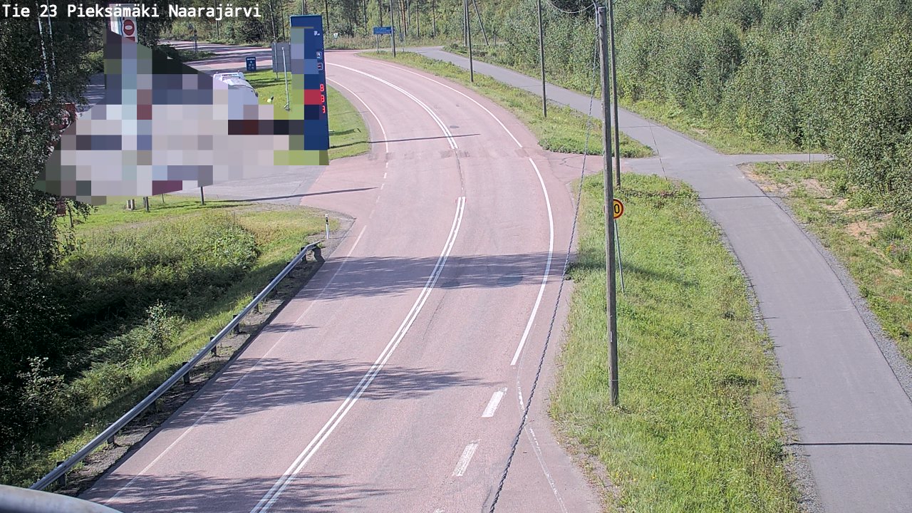 Weather Camera Image Väg 23 Pieksämäki, Naarajärvi, Pieksämäki, Etelä-Savo