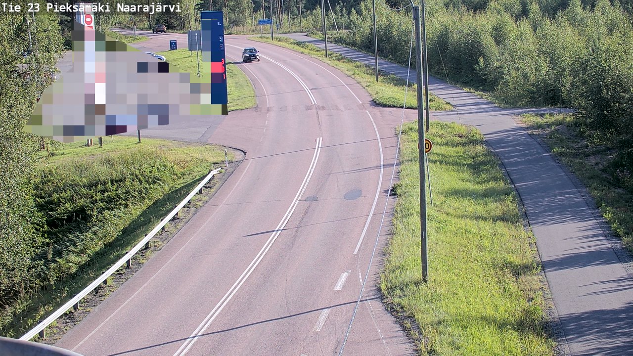 Weather Camera Image Väg 23 Pieksämäki, Naarajärvi, Pieksämäki, Etelä-Savo