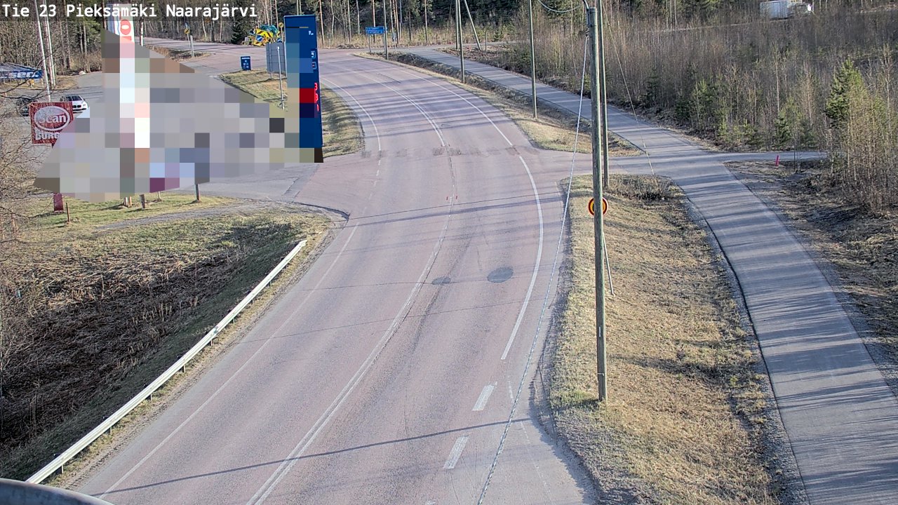Weather Camera Image Väg 23 Pieksämäki, Naarajärvi, Pieksämäki, Etelä-Savo