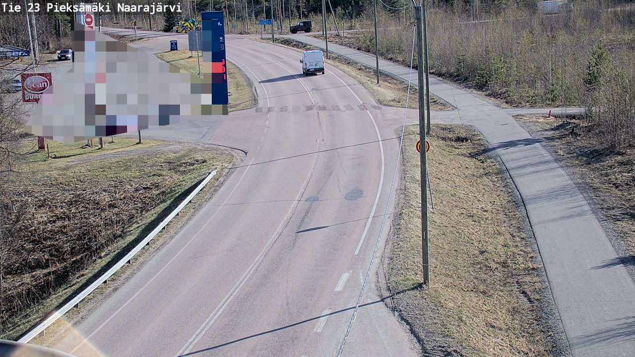 Weather Camera Image Väg 23 Pieksämäki, Naarajärvi, Pieksämäki, Etelä-Savo