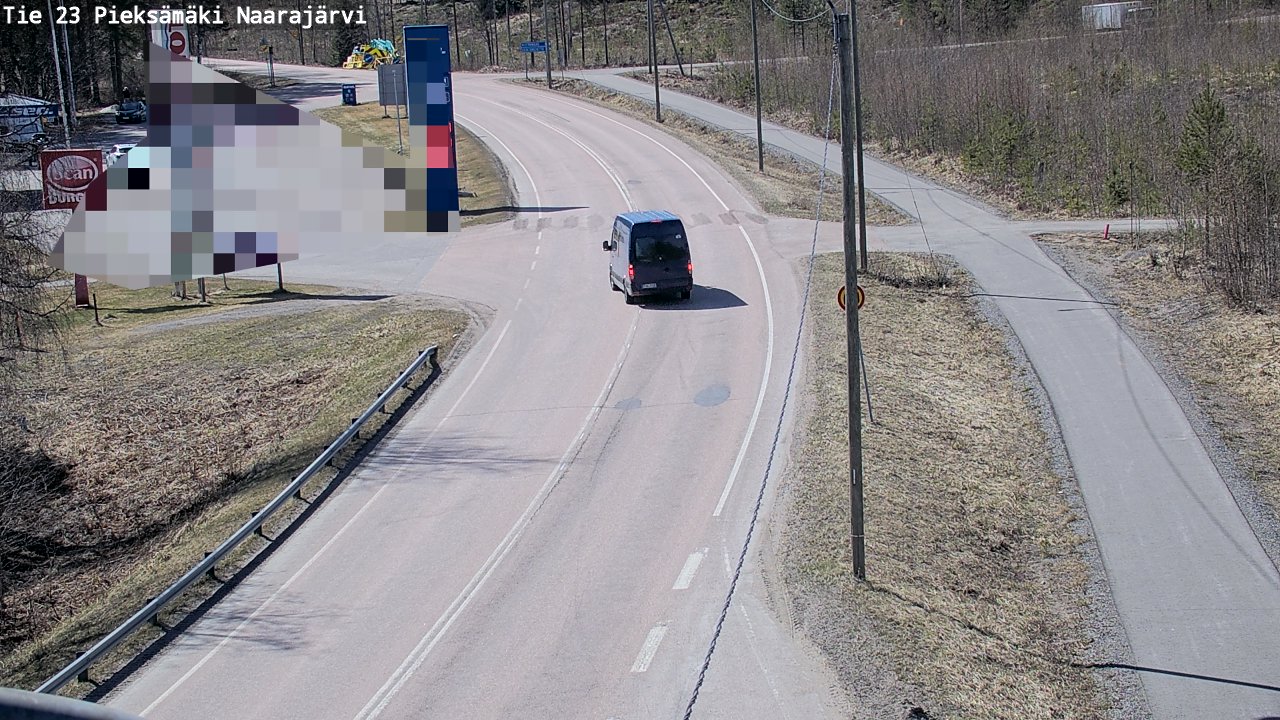 Weather Camera Image Väg 23 Pieksämäki, Naarajärvi, Pieksämäki, Etelä-Savo