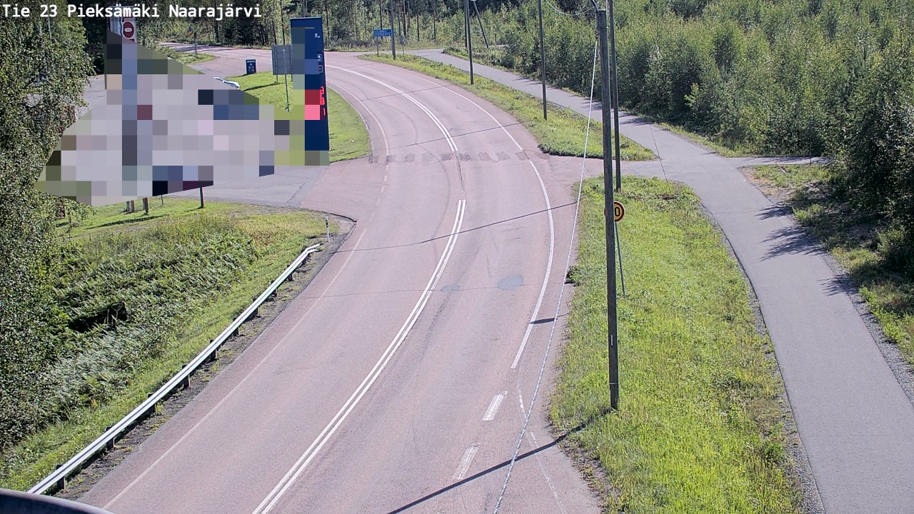 Weather Camera Image Väg 23 Pieksämäki, Naarajärvi, Pieksämäki, Etelä-Savo