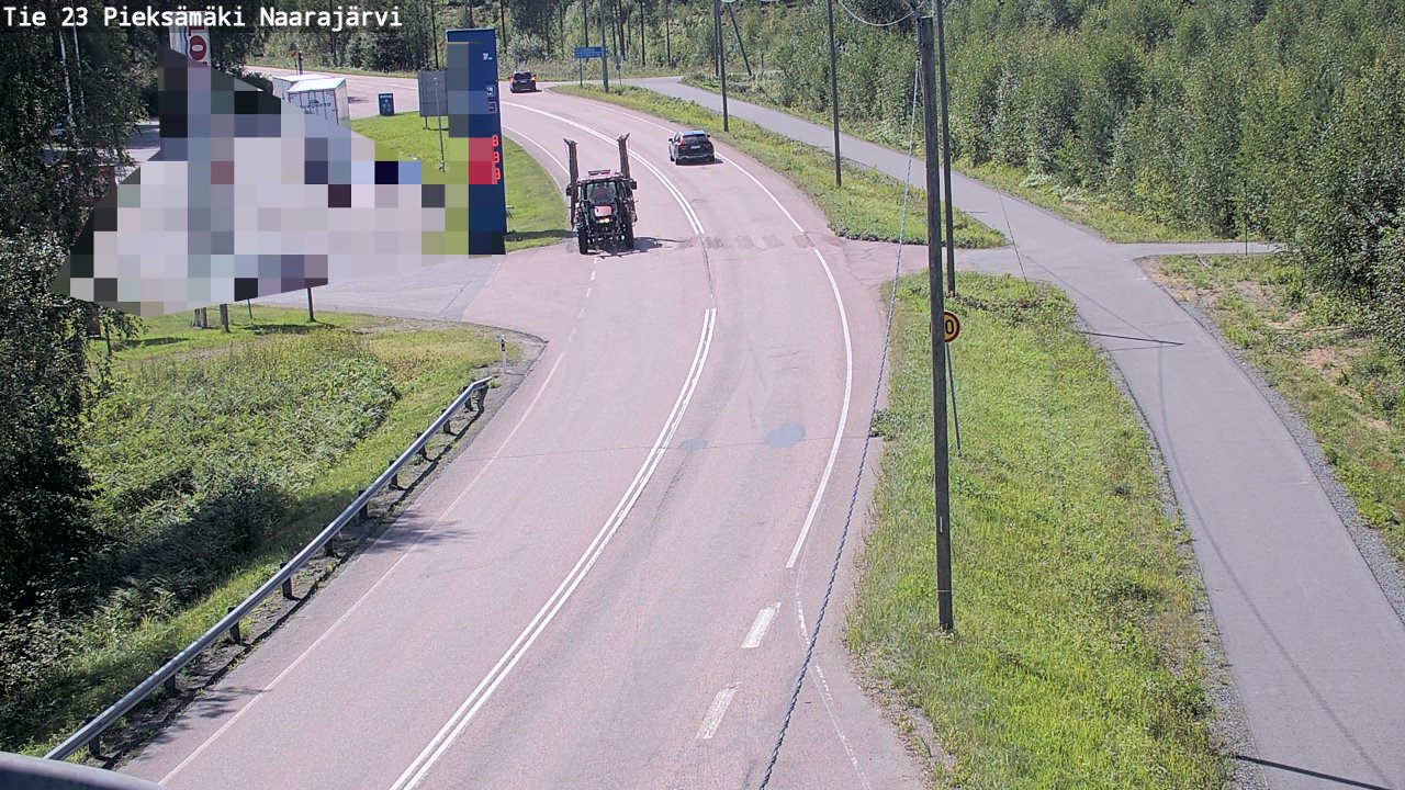 Weather Camera Image Väg 23 Pieksämäki, Naarajärvi, Pieksämäki, Etelä-Savo