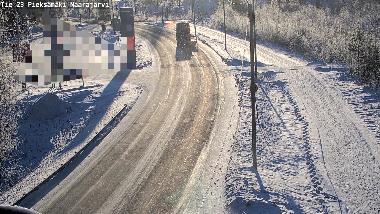 Weather Camera Image Road 23 Pieksämäki, Naarajärvi, Pieksämäki, Etelä-Savo