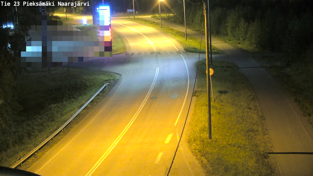 Weather Camera Image Väg 23 Pieksämäki, Naarajärvi, Pieksämäki, Etelä-Savo