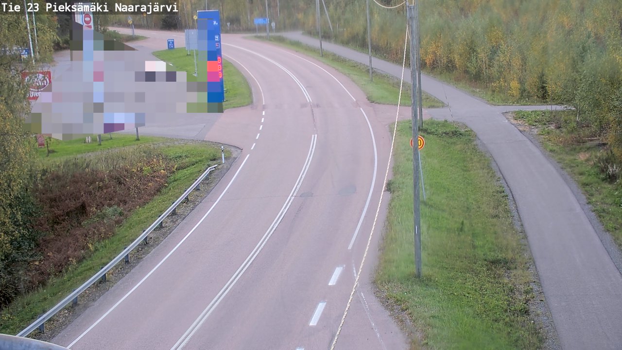 Weather Camera Image Väg 23 Pieksämäki, Naarajärvi, Pieksämäki, Etelä-Savo
