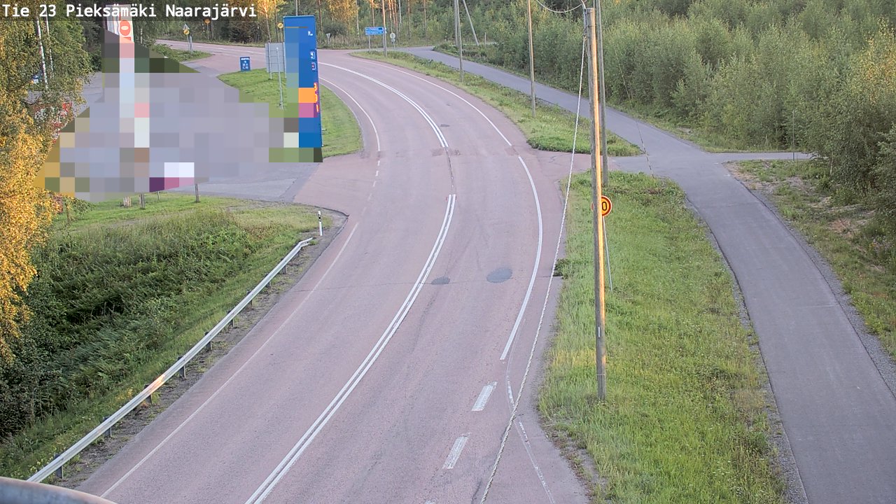 Weather Camera Image Väg 23 Pieksämäki, Naarajärvi, Pieksämäki, Etelä-Savo
