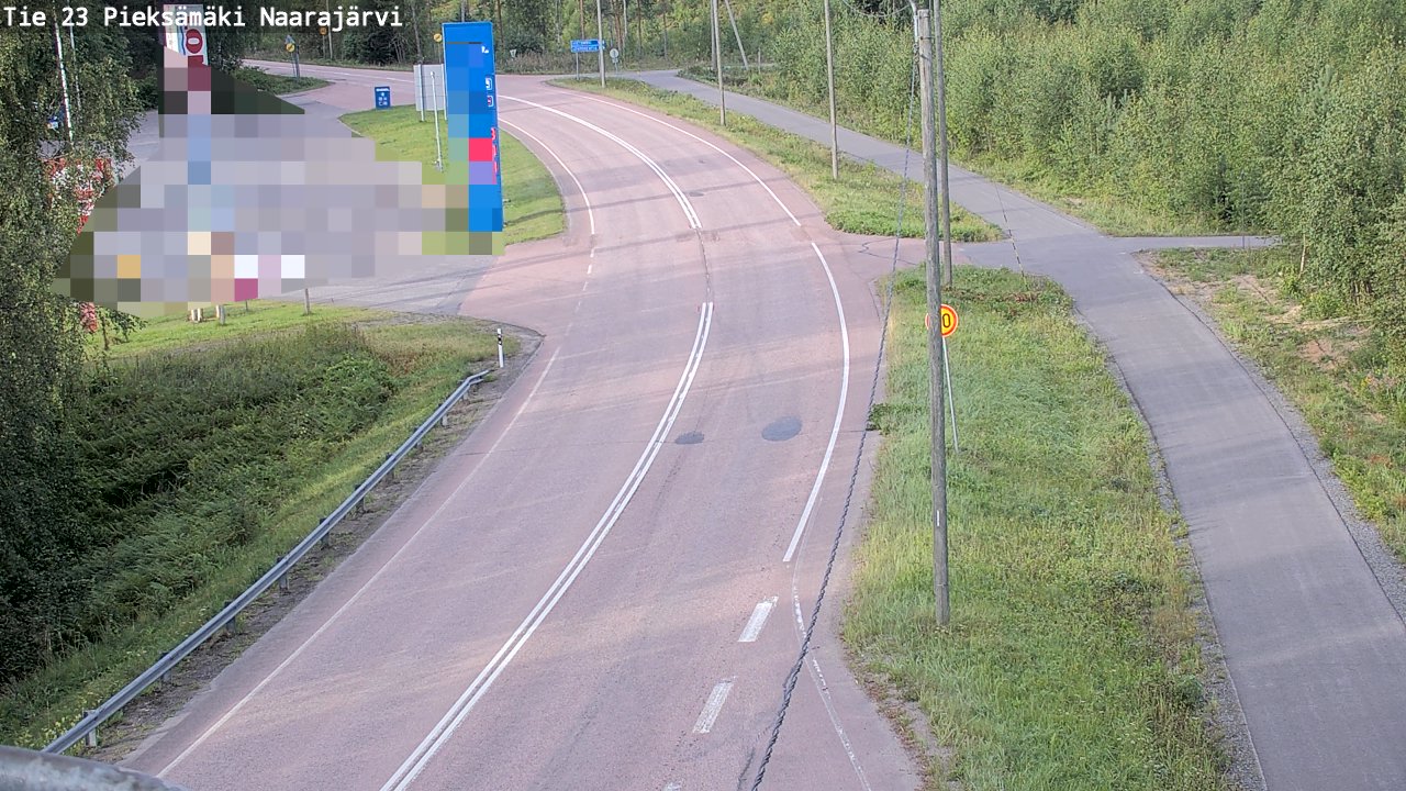 Weather Camera Image Väg 23 Pieksämäki, Naarajärvi, Pieksämäki, Etelä-Savo