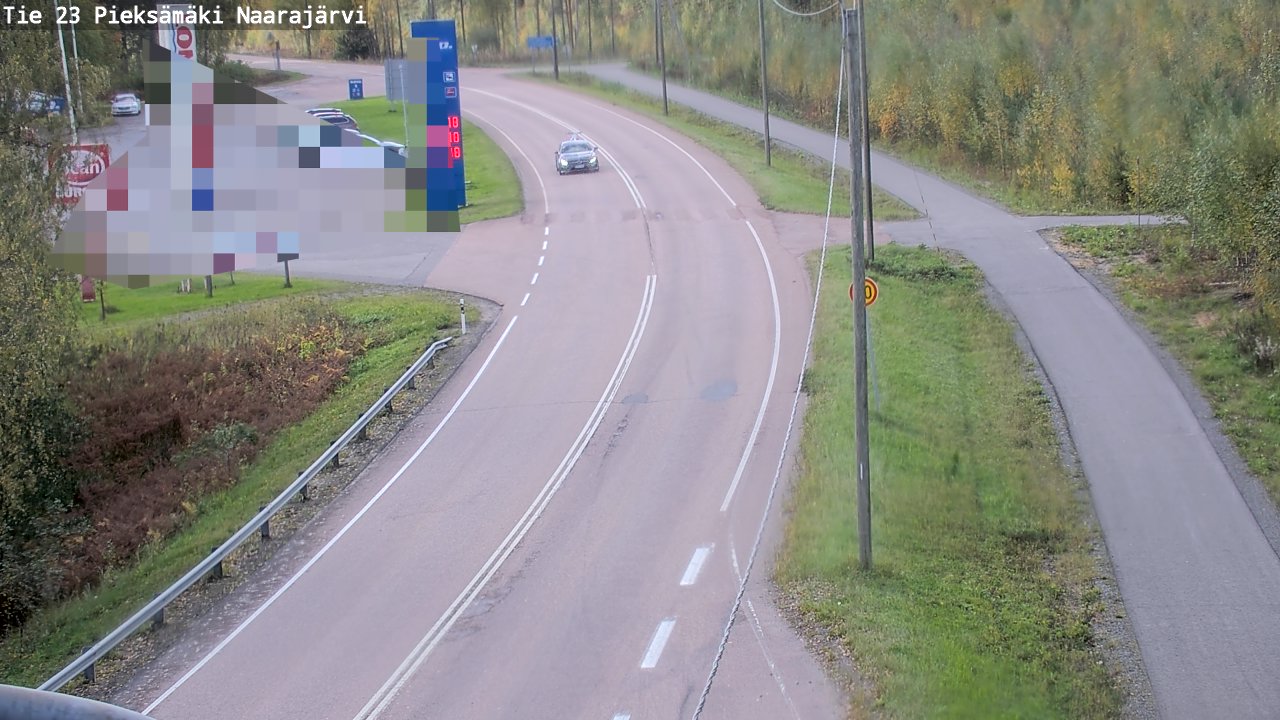 Weather Camera Image Väg 23 Pieksämäki, Naarajärvi, Pieksämäki, Etelä-Savo