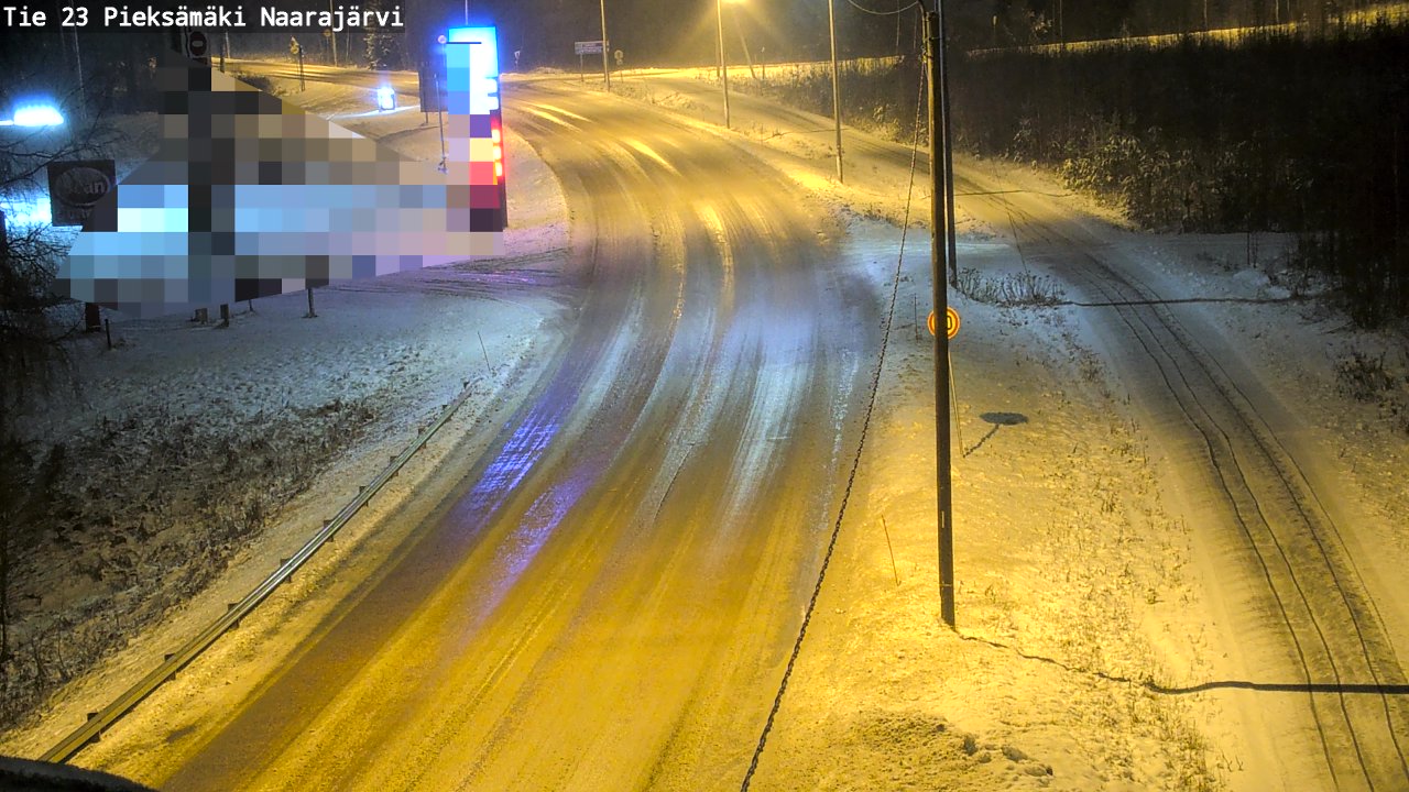 Weather Camera Image Väg 23 Pieksämäki, Naarajärvi, Pieksämäki, Etelä-Savo