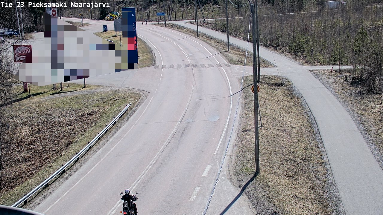 Weather Camera Image Väg 23 Pieksämäki, Naarajärvi, Pieksämäki, Etelä-Savo