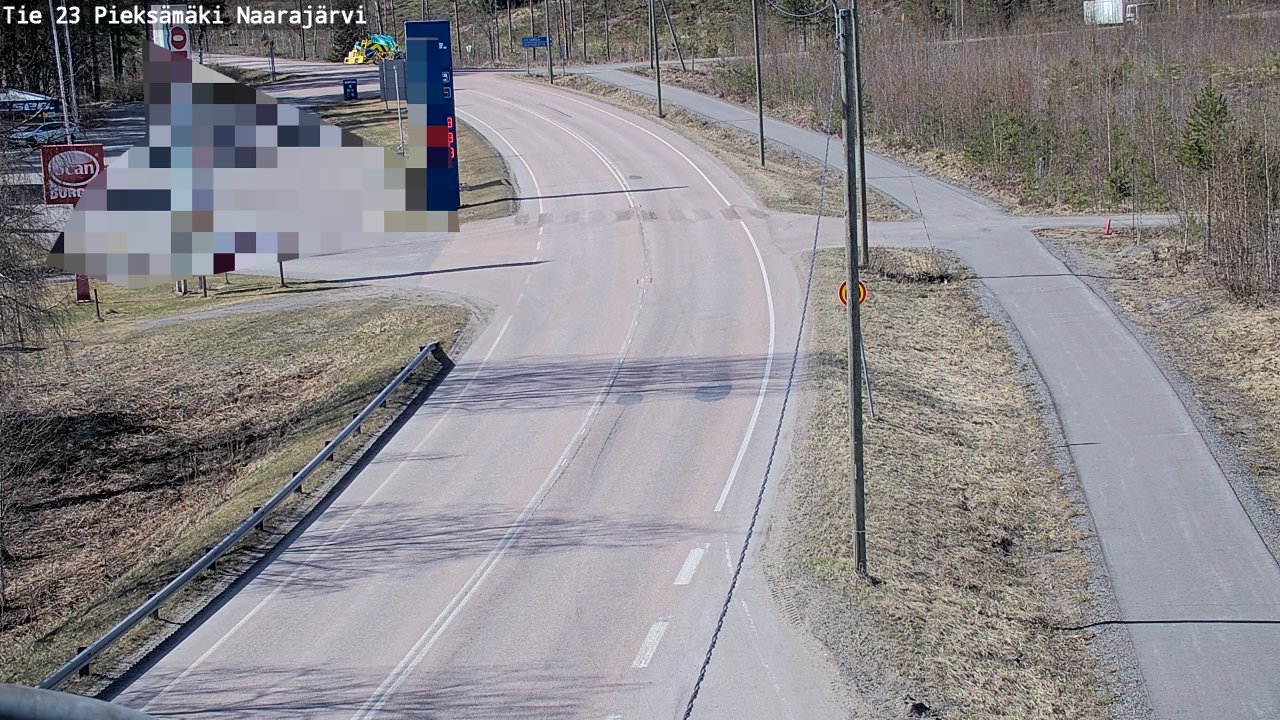 Weather Camera Image Väg 23 Pieksämäki, Naarajärvi, Pieksämäki, Etelä-Savo