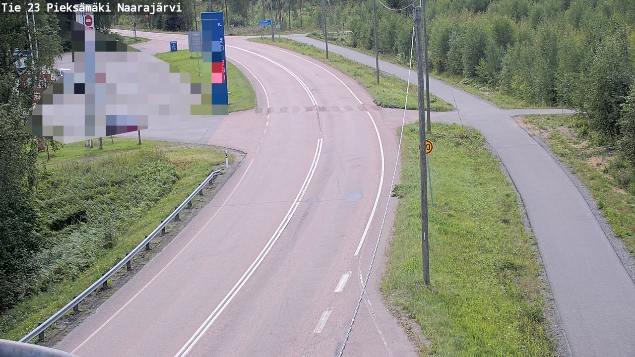 Weather Camera Image Väg 23 Pieksämäki, Naarajärvi, Pieksämäki, Etelä-Savo