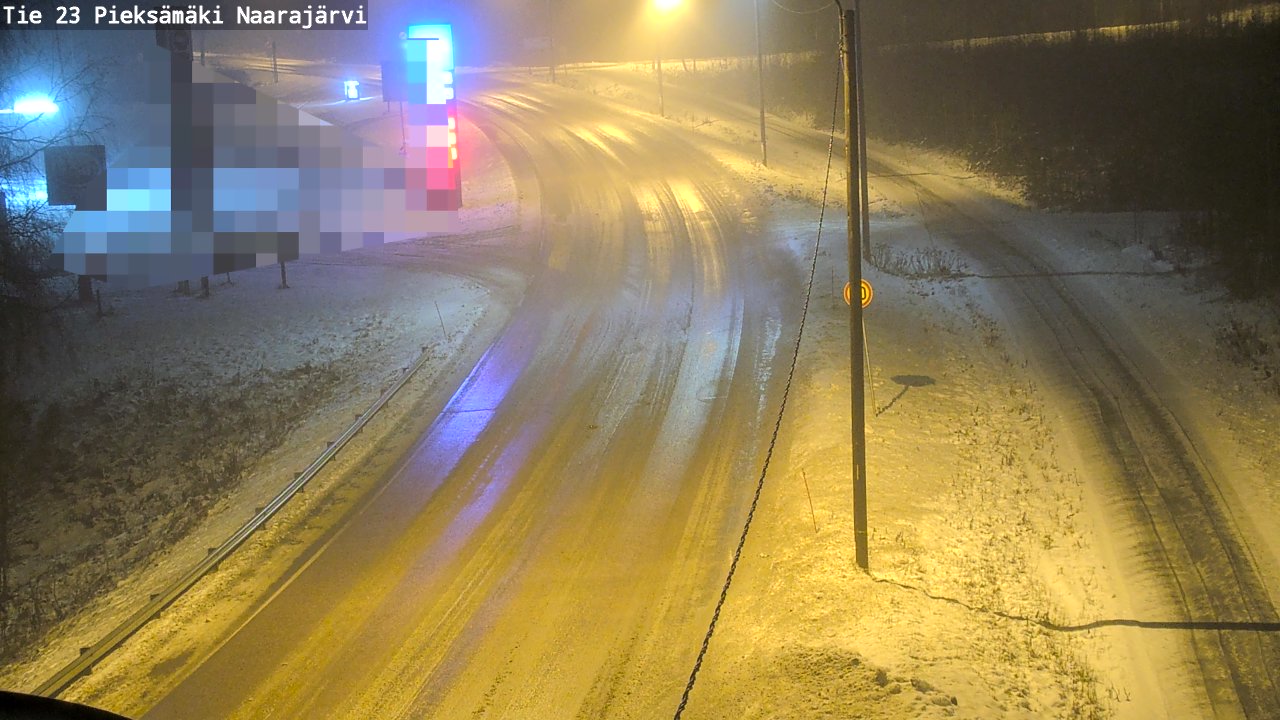 Weather Camera Image Väg 23 Pieksämäki, Naarajärvi, Pieksämäki, Etelä-Savo