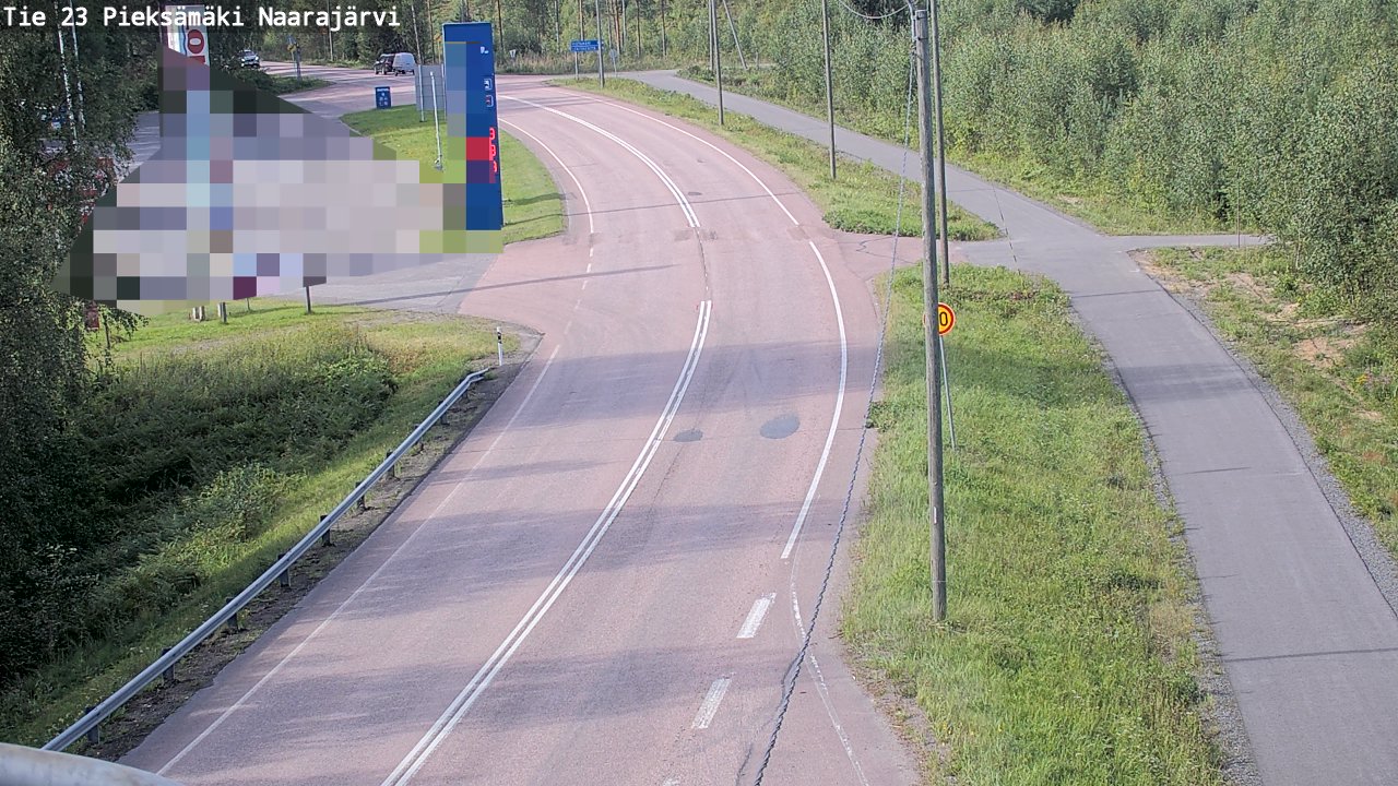 Weather Camera Image Väg 23 Pieksämäki, Naarajärvi, Pieksämäki, Etelä-Savo