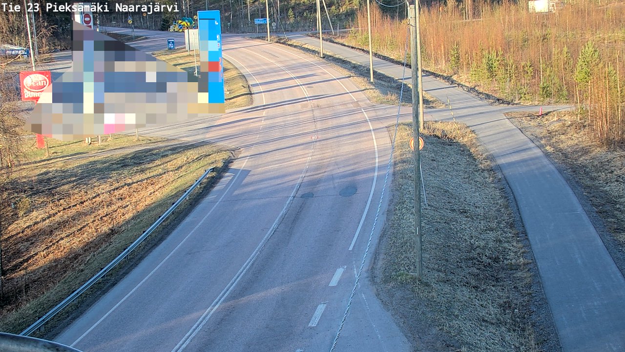 Weather Camera Image Väg 23 Pieksämäki, Naarajärvi, Pieksämäki, Etelä-Savo