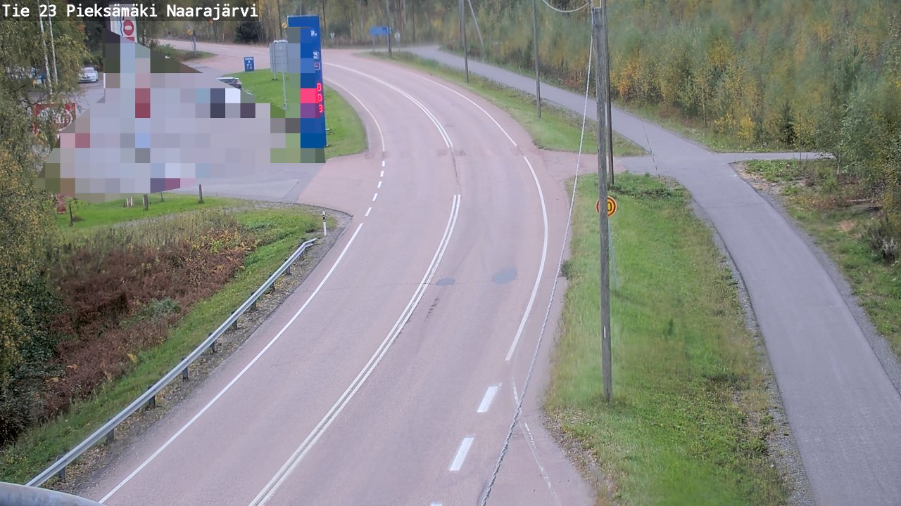 Weather Camera Image Väg 23 Pieksämäki, Naarajärvi, Pieksämäki, Etelä-Savo