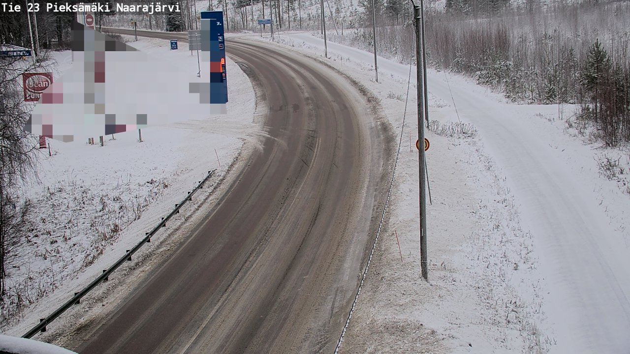 Weather Camera Image Väg 23 Pieksämäki, Naarajärvi, Pieksämäki, Etelä-Savo