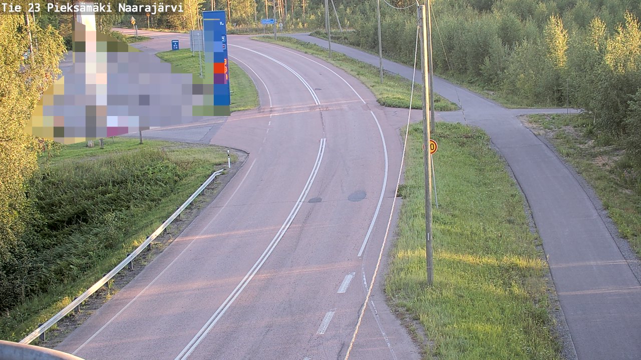 Weather Camera Image Väg 23 Pieksämäki, Naarajärvi, Pieksämäki, Etelä-Savo