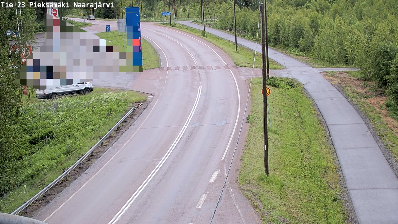 Weather Camera Image Road 23 Pieksämäki, Naarajärvi, Pieksämäki, Etelä-Savo