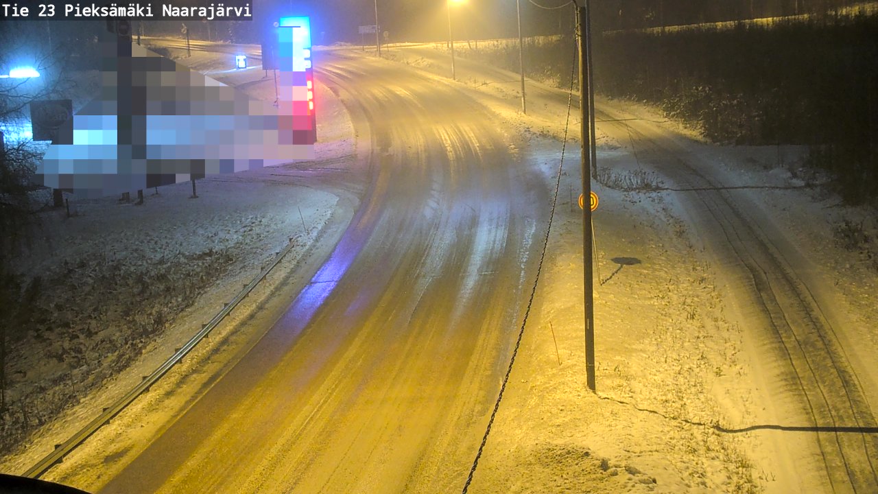 Weather Camera Image Väg 23 Pieksämäki, Naarajärvi, Pieksämäki, Etelä-Savo