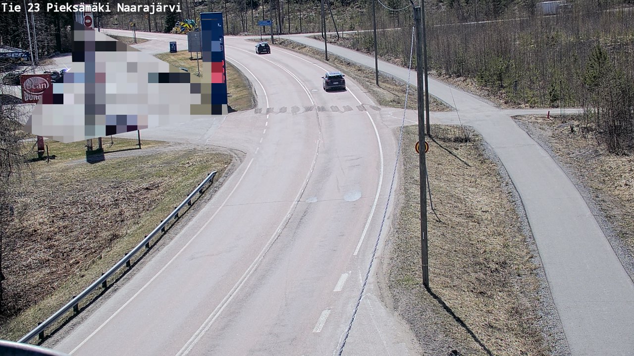Weather Camera Image Väg 23 Pieksämäki, Naarajärvi, Pieksämäki, Etelä-Savo