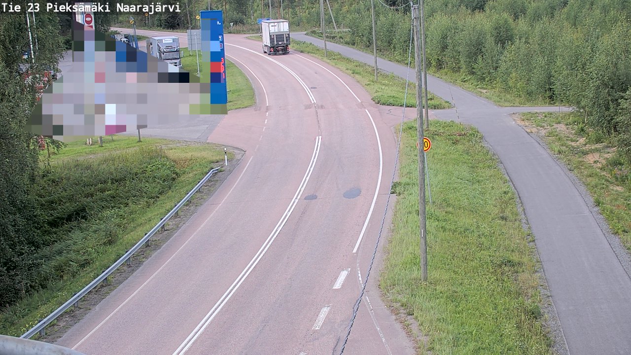 Weather Camera Image Road 23 Pieksämäki, Naarajärvi, Pieksämäki, Etelä-Savo