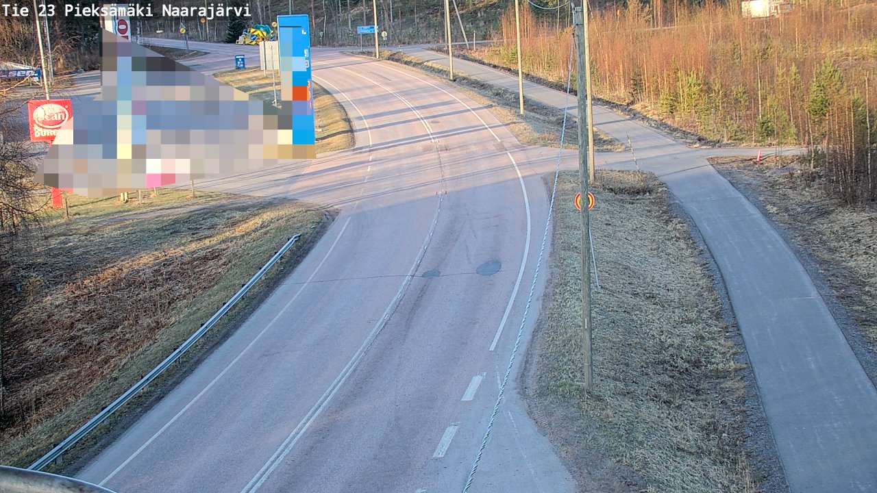 Weather Camera Image Väg 23 Pieksämäki, Naarajärvi, Pieksämäki, Etelä-Savo