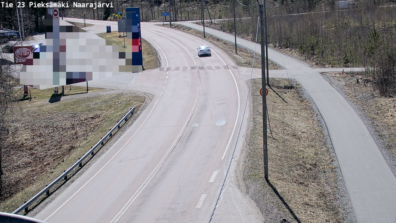 Weather Camera Image Väg 23 Pieksämäki, Naarajärvi, Pieksämäki, Etelä-Savo