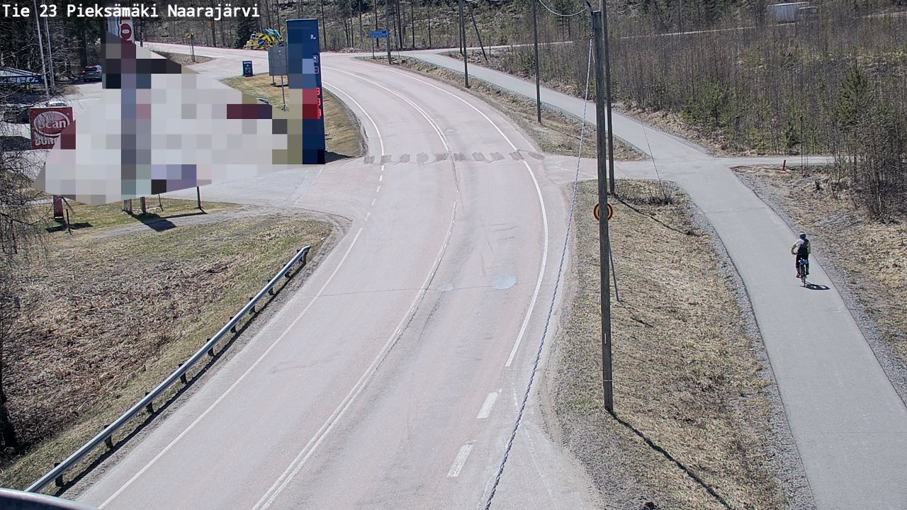 Weather Camera Image Väg 23 Pieksämäki, Naarajärvi, Pieksämäki, Etelä-Savo