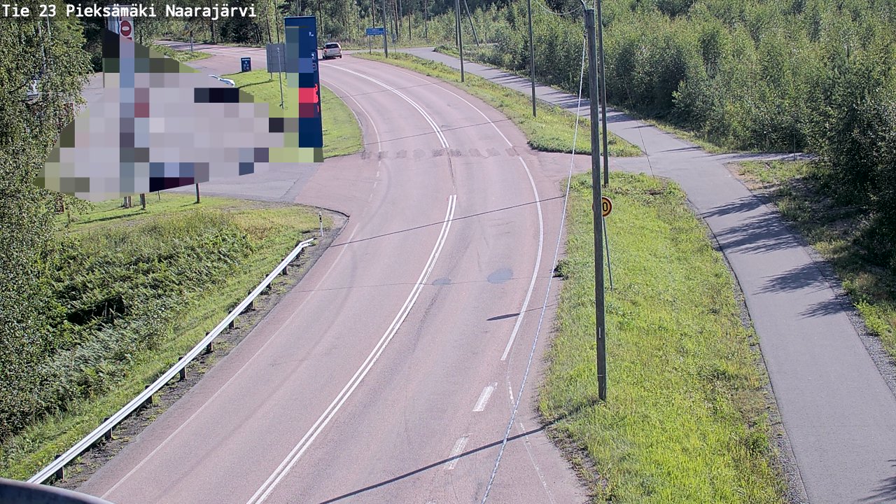 Weather Camera Image Väg 23 Pieksämäki, Naarajärvi, Pieksämäki, Etelä-Savo