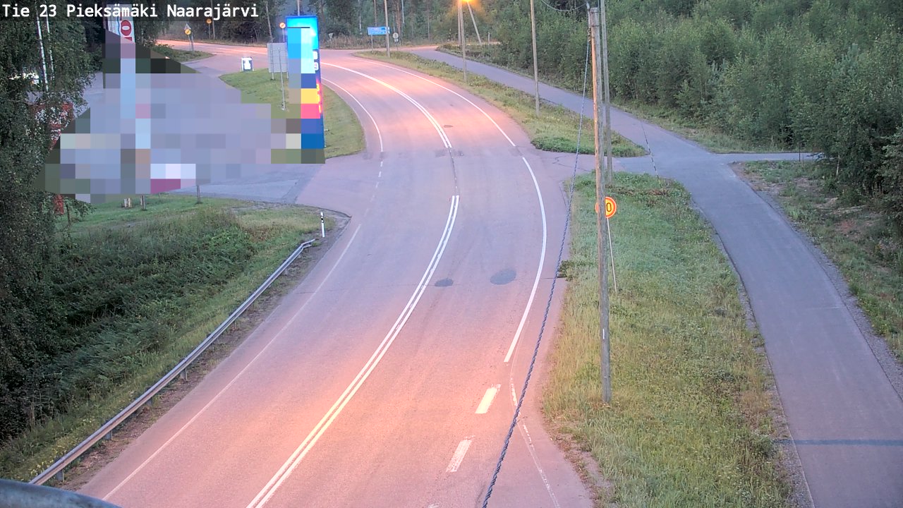 Weather Camera Image Väg 23 Pieksämäki, Naarajärvi, Pieksämäki, Etelä-Savo