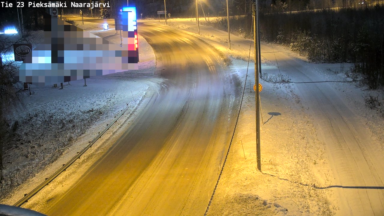 Weather Camera Image Väg 23 Pieksämäki, Naarajärvi, Pieksämäki, Etelä-Savo