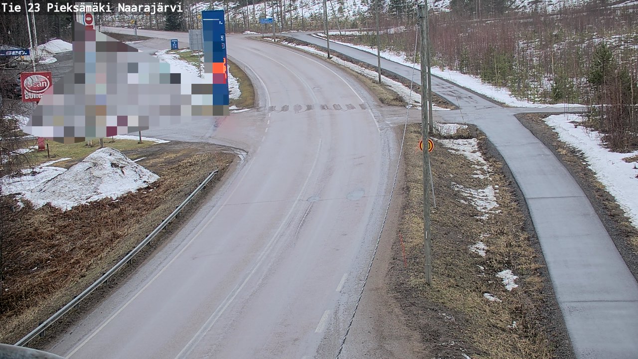 Weather Camera Image Väg 23 Pieksämäki, Naarajärvi, Pieksämäki, Etelä-Savo