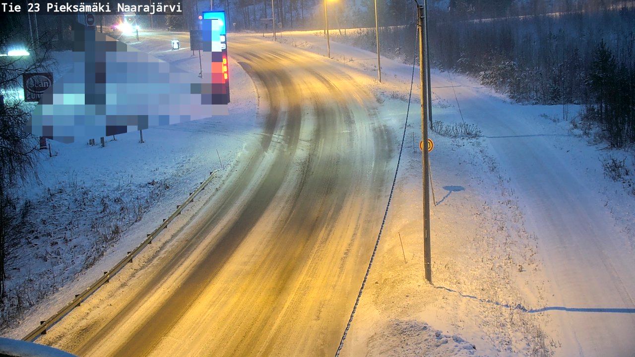 Weather Camera Image Väg 23 Pieksämäki, Naarajärvi, Pieksämäki, Etelä-Savo