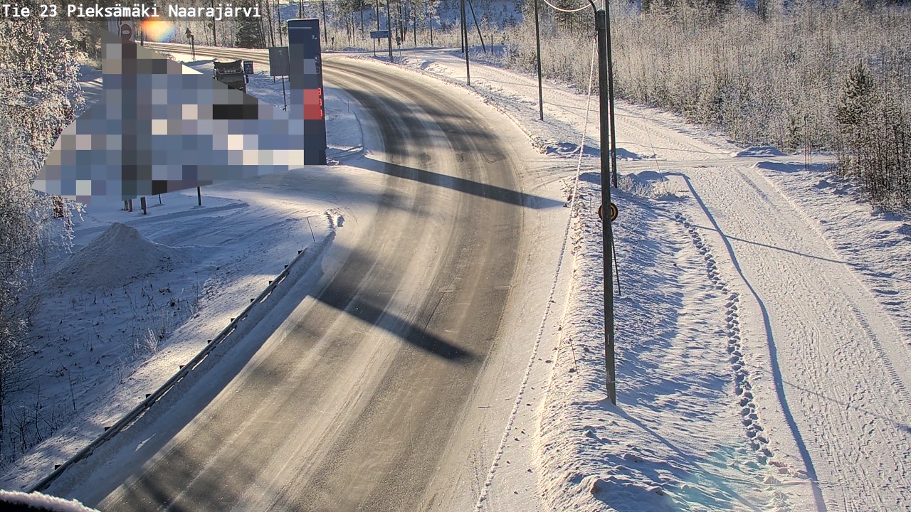 Weather Camera Image Road 23 Pieksämäki, Naarajärvi, Pieksämäki, Etelä-Savo