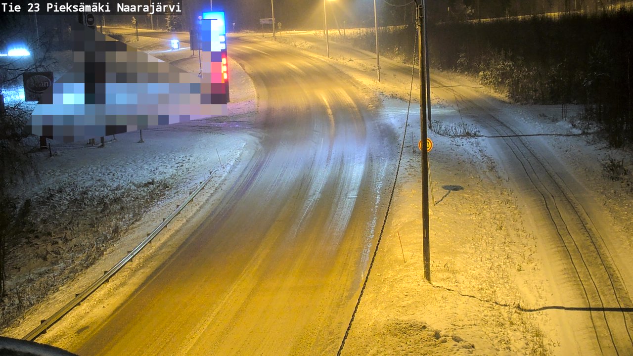 Weather Camera Image Väg 23 Pieksämäki, Naarajärvi, Pieksämäki, Etelä-Savo
